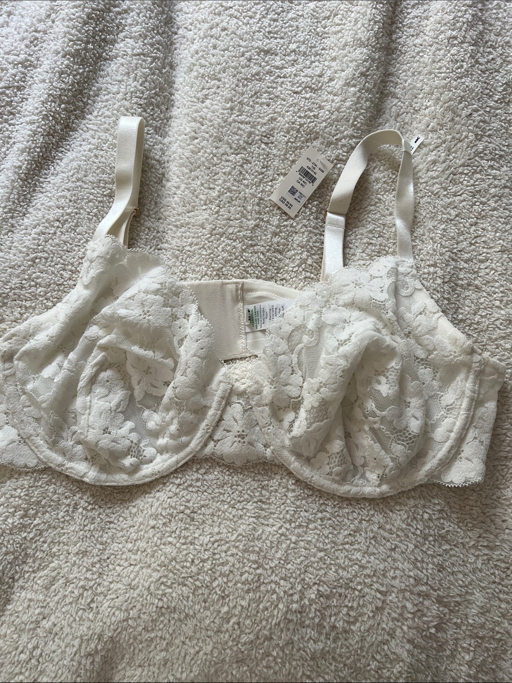 aerie Cream Lace Underwire Bra